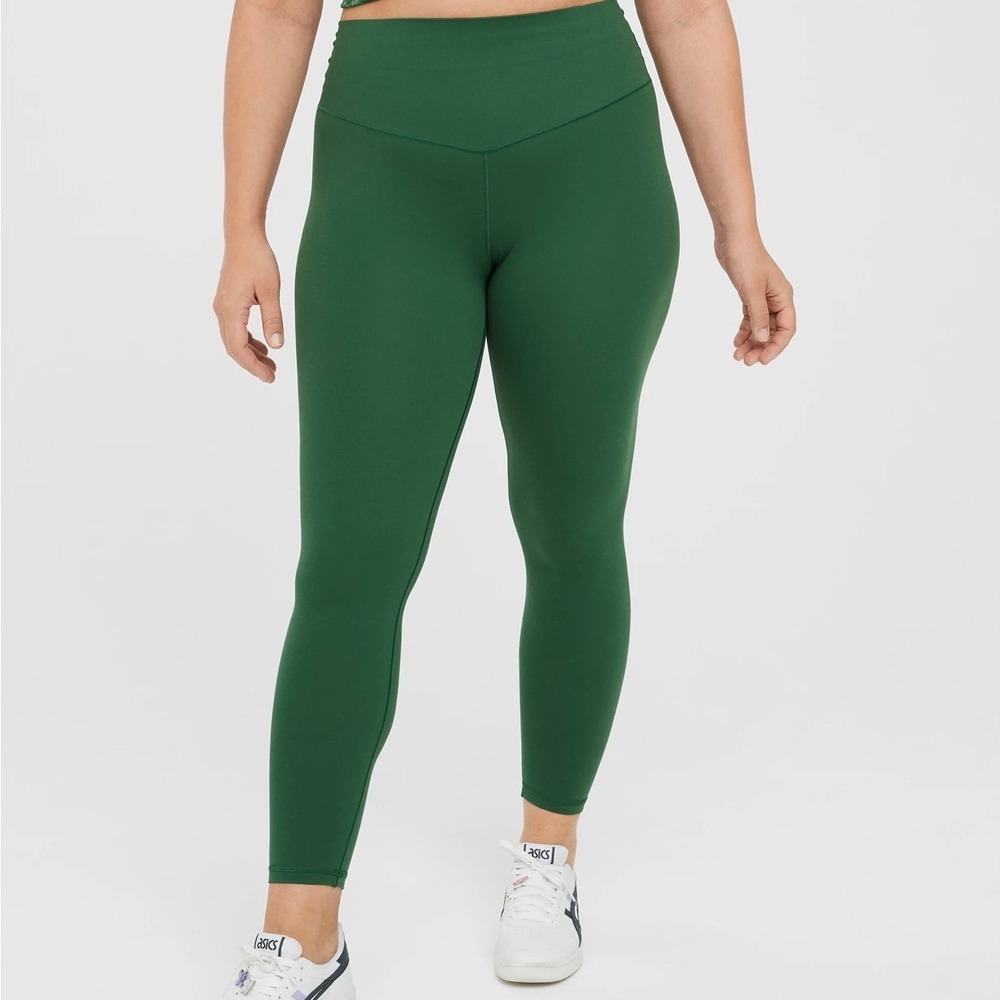 OFFLINE Aerie Real Me Xtra 7/8 Leggings Forest Green Womens Medium Regular Rise